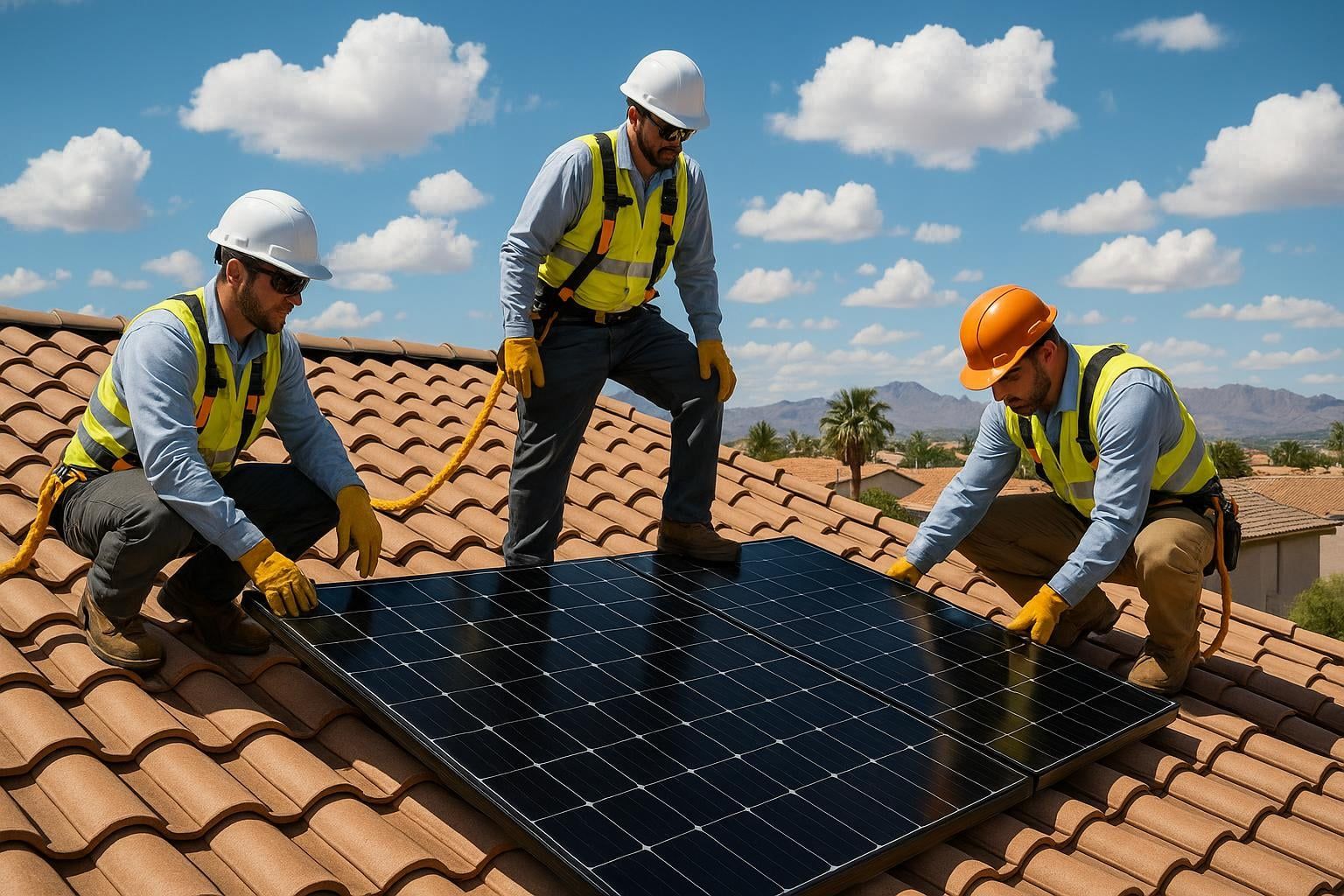 Professional solar panel installation Las Vegas Henderson Nevada